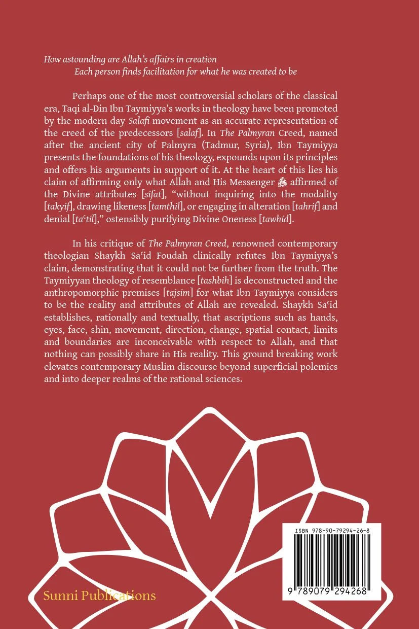 A Critique of the Palmyran Creed by Shaykh Said Foudah book