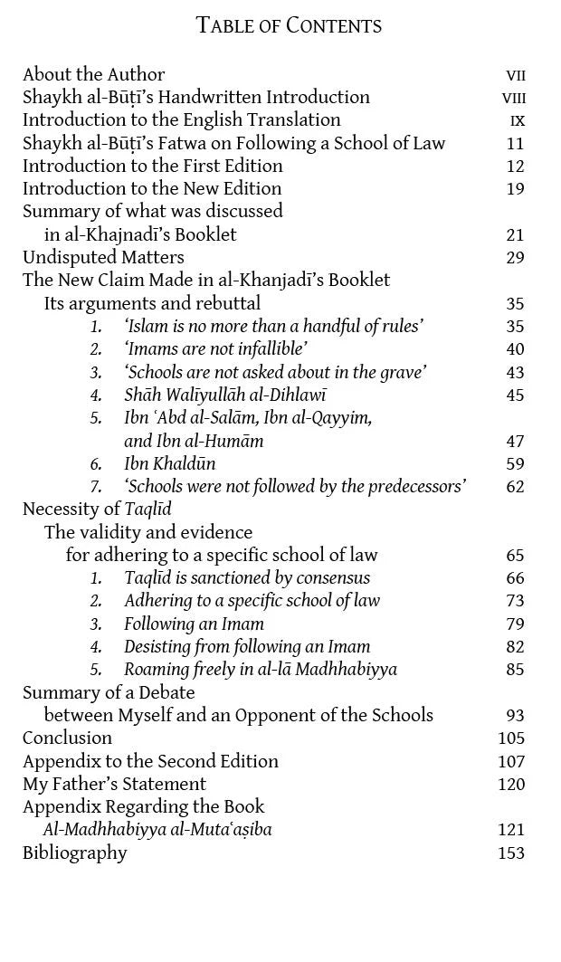 Al-La Madhhabiyya by Shaykh Muhammad Said Ramadan al-Buti book