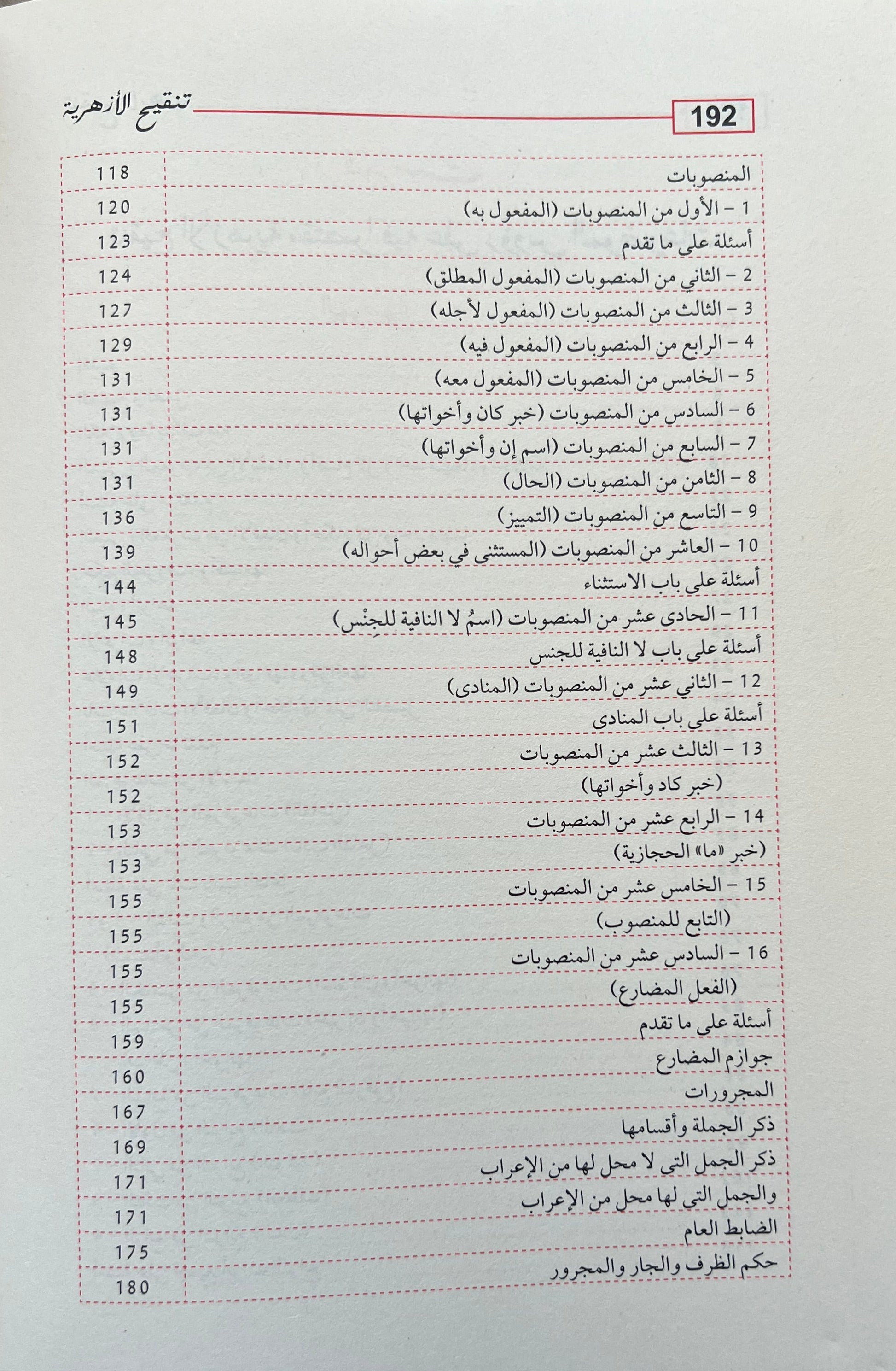 Tanqih al-Azhariyyah Dar Ibn Kathir Arabic nahw book