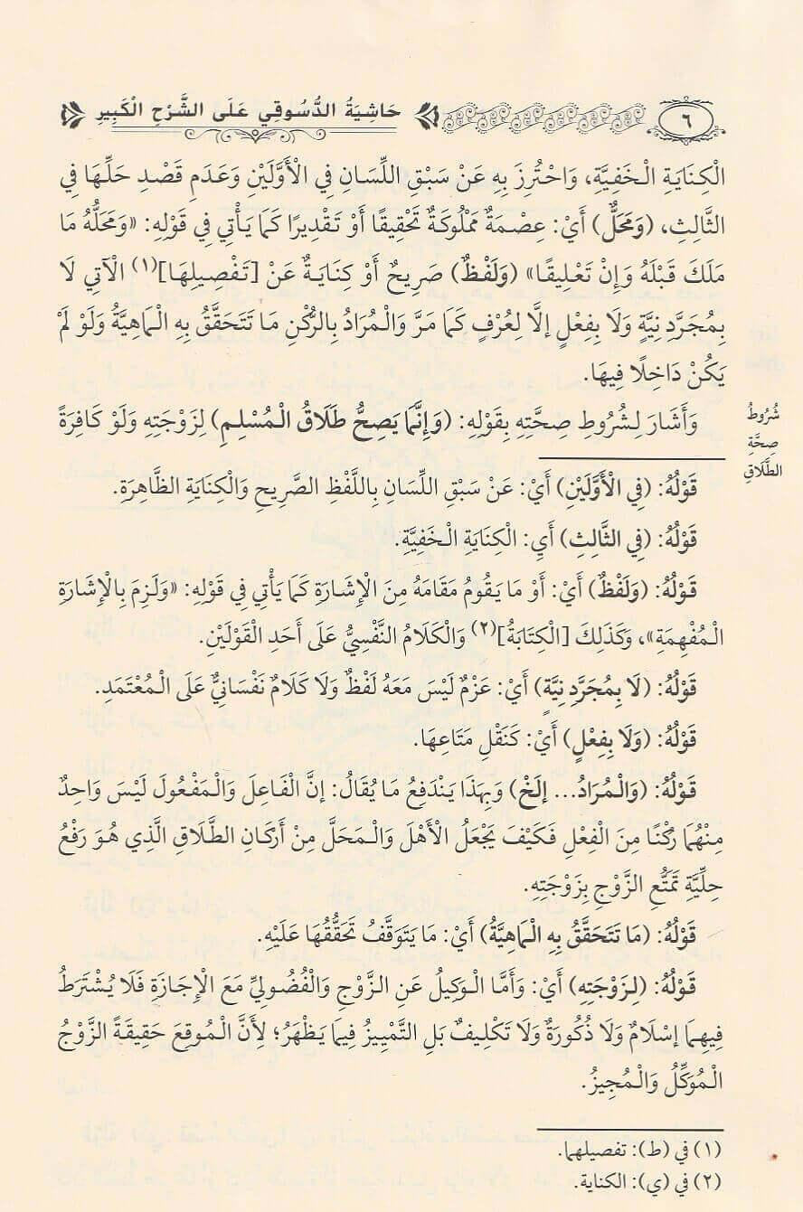 Maliki fiqh: حاشية الدسوقي على الشرح الكبير Ḥāshiyat ad-Dasūqī ʿalā ash-Sharḥ al-Kabīr